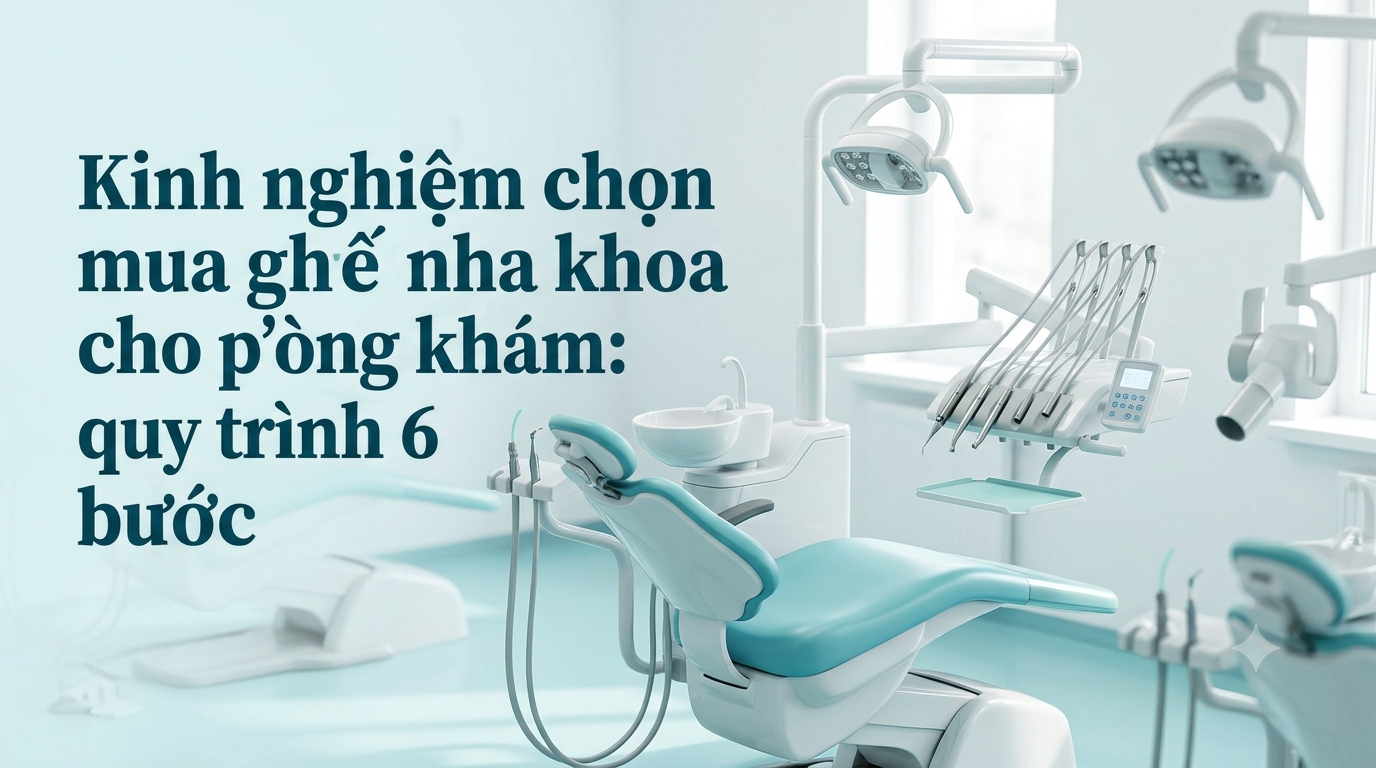 Kinh nghiệm chọn mua ghế nha khoa cho phòng khám: quy trình 6 bước